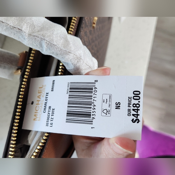 ⚡️🚨 NWT Michael Kors Charlotte Large Leather Tote Bag - Lowest Price🚨 - Picture 9 of 14